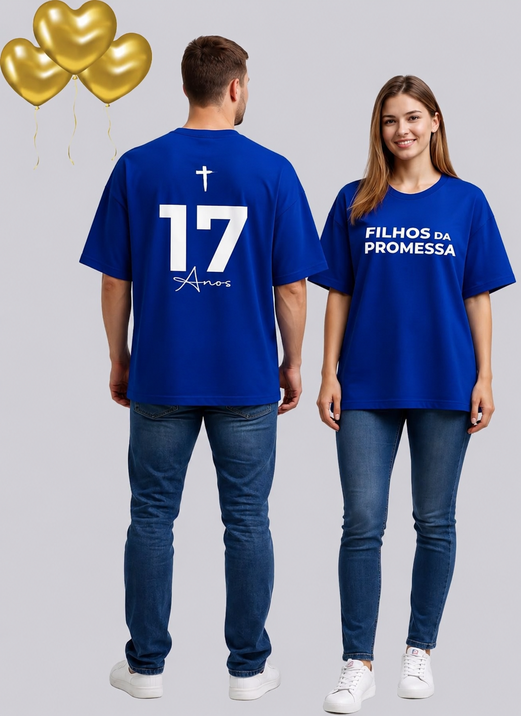 Camiseta Oversized Adulto 17 Anos